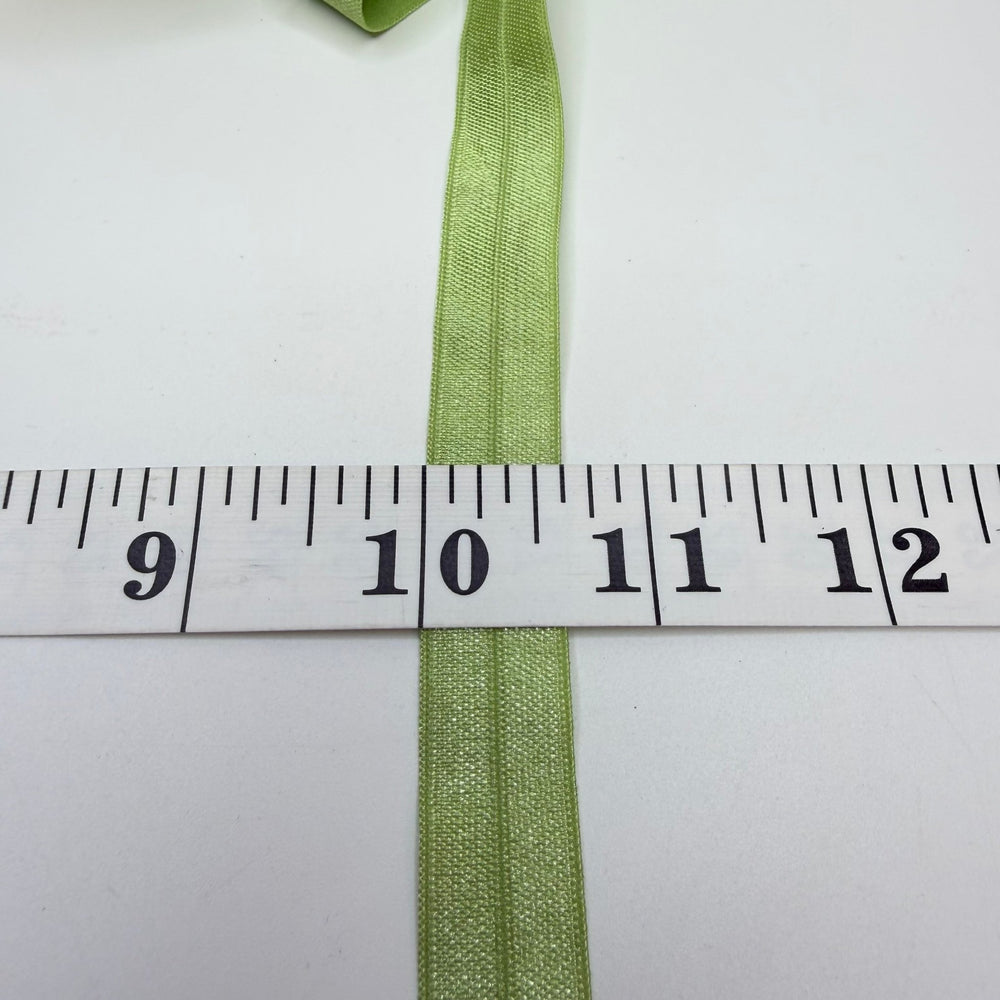 ½" Foldover Elastic - Light Green - 1M - True Deadstock supplies Fabric by private - Sustainable Textile | FABCYCLE