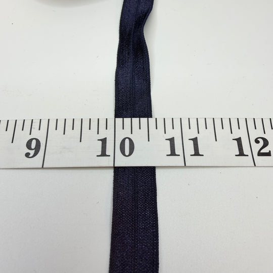 ½" Foldover Elastic - Navy - 1M - True Deadstock supplies Fabric by private - Sustainable Textile | FABCYCLE