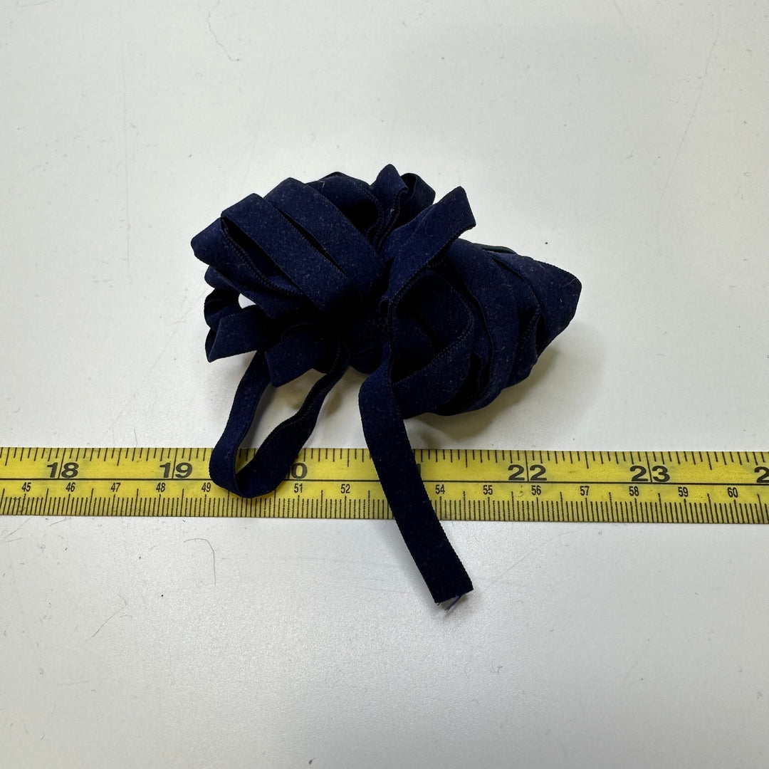¼" Foldover Elastic - Navy - 4M Bundle - True Deadstock supplies Fabric by private - Sustainable Textile | FABCYCLE