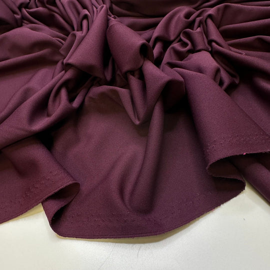 Football Stripes - Jersey Polyester Blend Knit - Dark Purple - Bundles - True Deadstock fabric Fabric by private - Sustainable Textile | FABCYCLE
