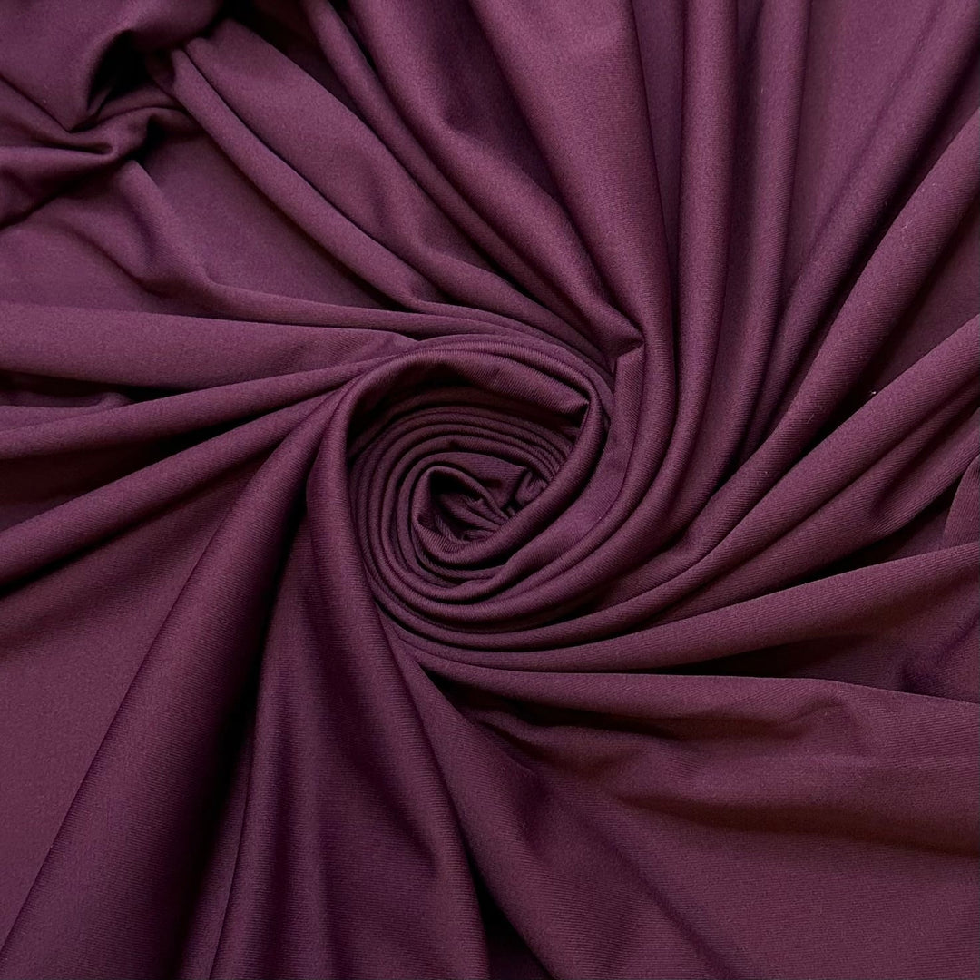 Football Stripes - Jersey Polyester Blend Knit - Dark Purple - Bundles - True Deadstock fabric Fabric by private - Sustainable Textile | FABCYCLE