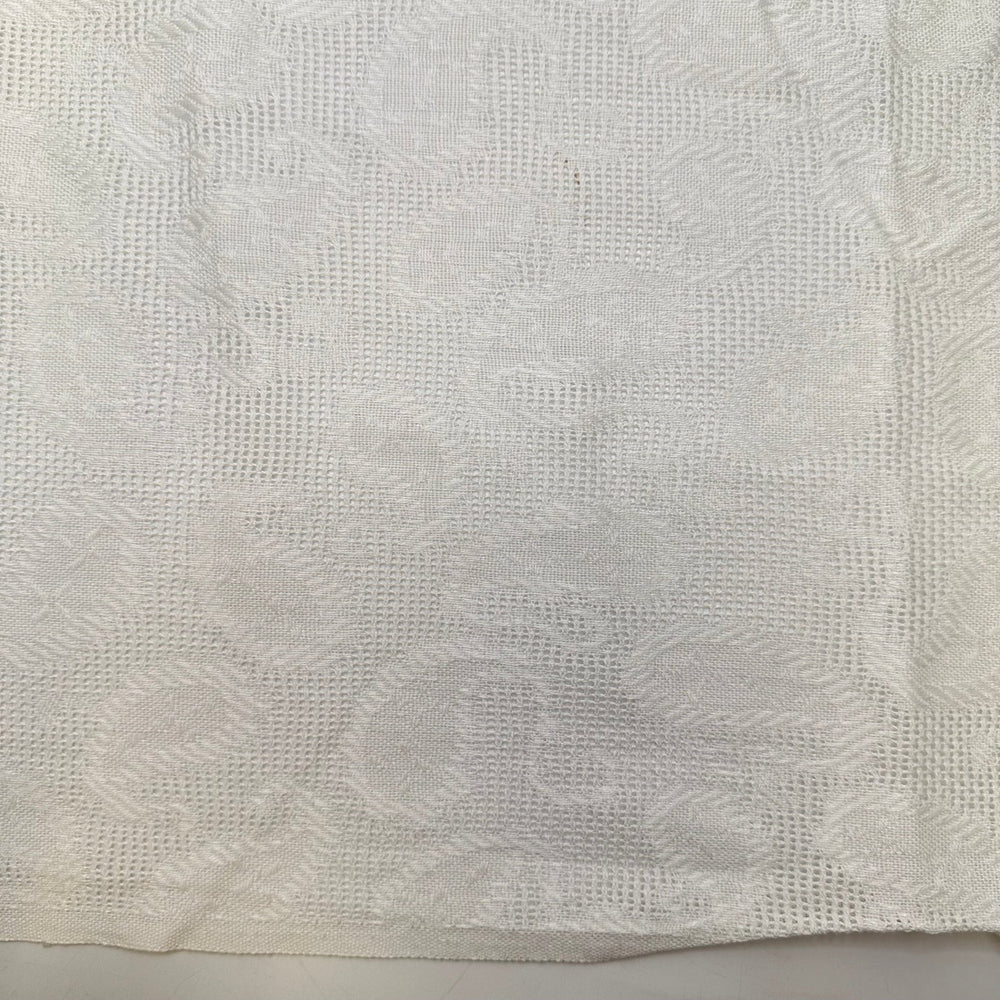 Footprints In The Snow - Lace Cotton Woven - White Paisley - 1.4M Bundle - True Deadstock fabric Fabric by private - Sustainable Textile | FABCYCLE