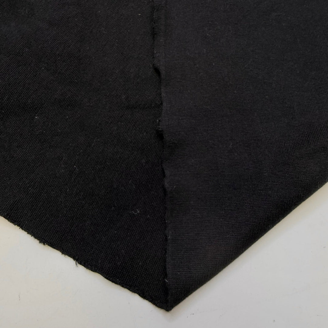 Forage With Friends - Rib Knit Natural Blend Knit - Black - 0.95M Bundle - True Deadstock fabric Fabric by private - Sustainable Textile | FABCYCLE