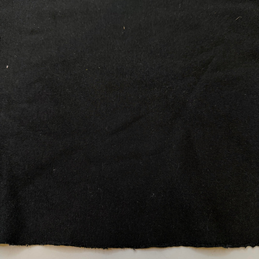 Forage With Friends - Rib Knit Natural Blend Knit - Black - 0.95M Bundle - True Deadstock fabric Fabric by private - Sustainable Textile | FABCYCLE