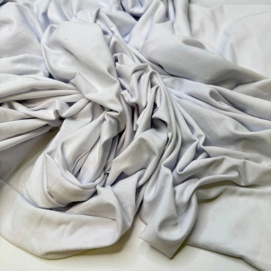 Foraged Fibres - Jersey Natural Blend Knit - White - 2.45M Bundle - True Deadstock fabric Fabric by private - Sustainable Textile | FABCYCLE