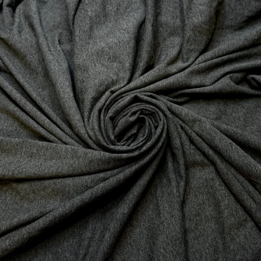 Foraged Home Decor - Jersey Natural Blend Knit - Dark Grey - 1.1M Bundle - True Deadstock fabric Fabric by private - Sustainable Textile | FABCYCLE