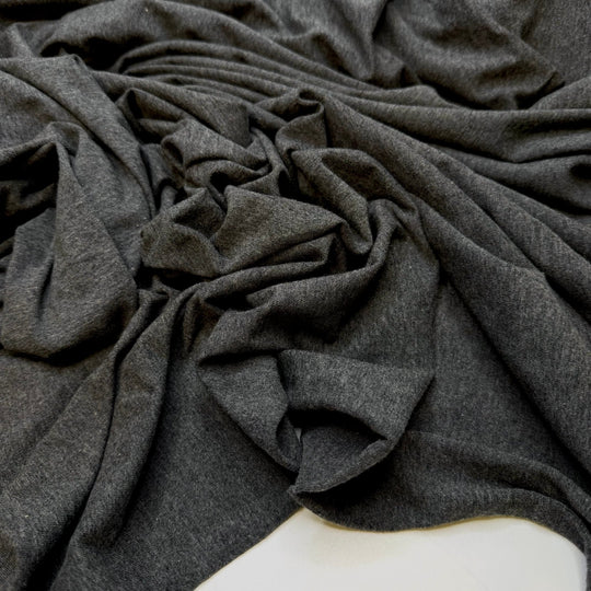 Foraged Home Decor - Jersey Natural Blend Knit - Dark Grey - 1.1M Bundle - True Deadstock fabric Fabric by private - Sustainable Textile | FABCYCLE