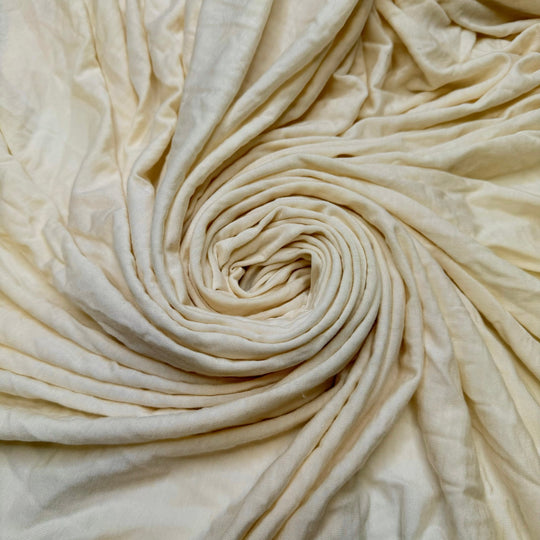 Foraged Tea - Jersey Natural Blend Knit - Cream - 2.3M Bundle - True Deadstock fabric Fabric by private - Sustainable Textile | FABCYCLE
