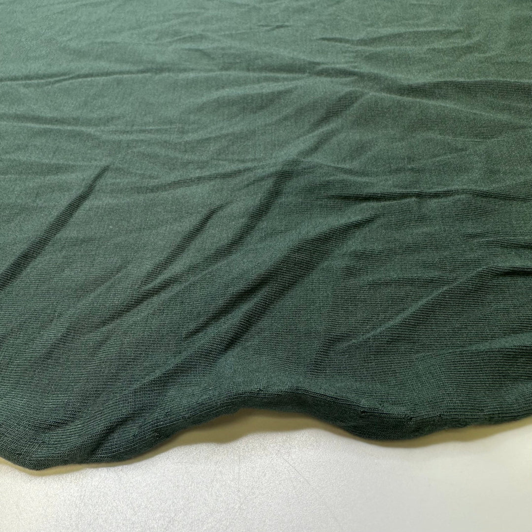 Forest Seeker - Jersey Bamboo Blend Knit - Dark Green - 1.1M Bundle - True Deadstock fabric Fabric by private - Sustainable Textile | FABCYCLE