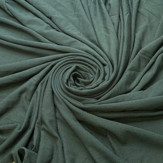 Forest Seeker - Jersey Bamboo Blend Knit - Dark Green - 1.1M Bundle - True Deadstock fabric Fabric by private - Sustainable Textile | FABCYCLE