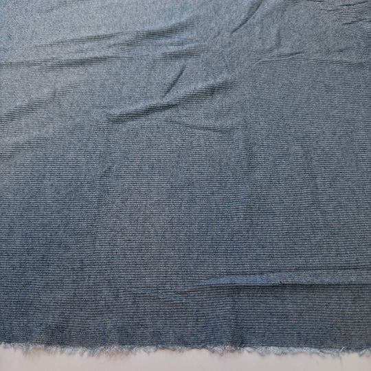 Forever Foraging - Rib Knit Wool/Spandex Knit - Blue - 3.7M Bundle - True Deadstock fabric Fabric by private - Sustainable Textile | FABCYCLE