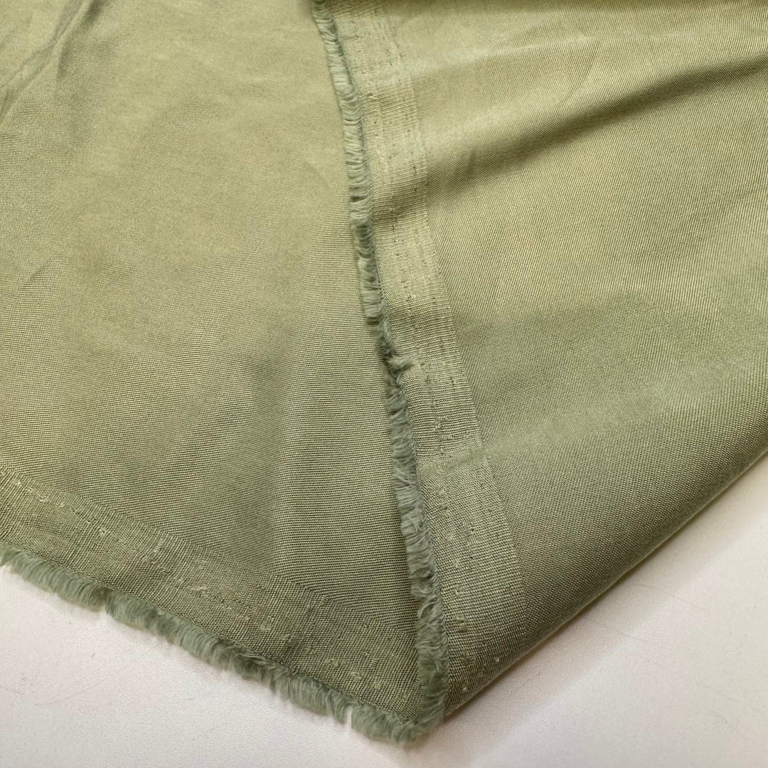 Forgetting About The Lining - Twill Weave Tencel Woven - Light Green - 2M Bundle - True Deadstock fabric Fabric by private - Sustainable Textile | FABCYCLE