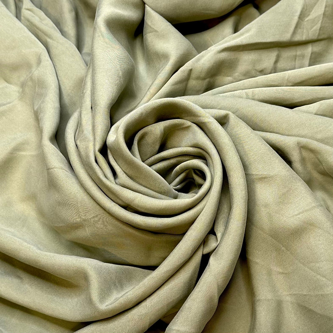 Forgetting About The Lining - Twill Weave Tencel Woven - Light Green - 2M Bundle - True Deadstock fabric Fabric by private - Sustainable Textile | FABCYCLE