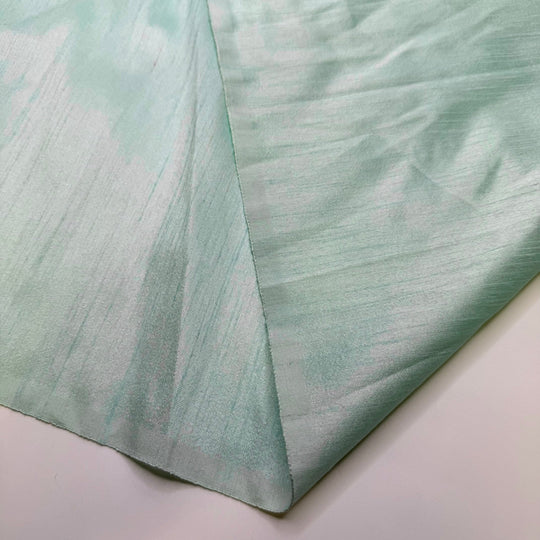 Forks Go On The Left - Polyester Blend Woven - Light Teal - Bundles - True Deadstock fabric Fabric by private - Sustainable Textile | FABCYCLE