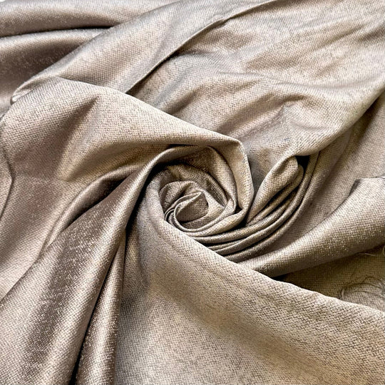Fossil Of Ire - Tapestry Weave Acrylic Woven - Silver - 1.75M Bundle - True Deadstock fabric Fabric by private - Sustainable Textile | FABCYCLE