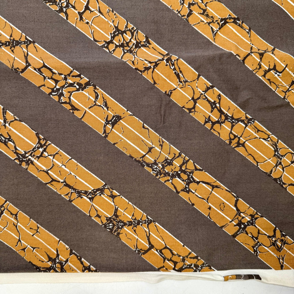 Foundational Skills - Vintage Cotton Woven - Beige/Grey Stripes - 2.2M Bundle - True Deadstock fabric Fabric by private - Sustainable Textile | FABCYCLE