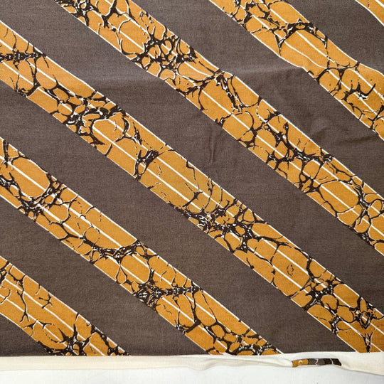 Foundational Skills - Vintage Cotton Woven - Beige/Grey Stripes - 2.2M Bundle - True Deadstock fabric Fabric by private - Sustainable Textile | FABCYCLE