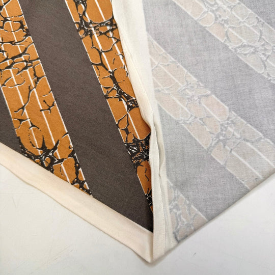 Foundational Skills - Vintage Cotton Woven - Beige/Grey Stripes - 2.2M Bundle - True Deadstock fabric Fabric by private - Sustainable Textile | FABCYCLE