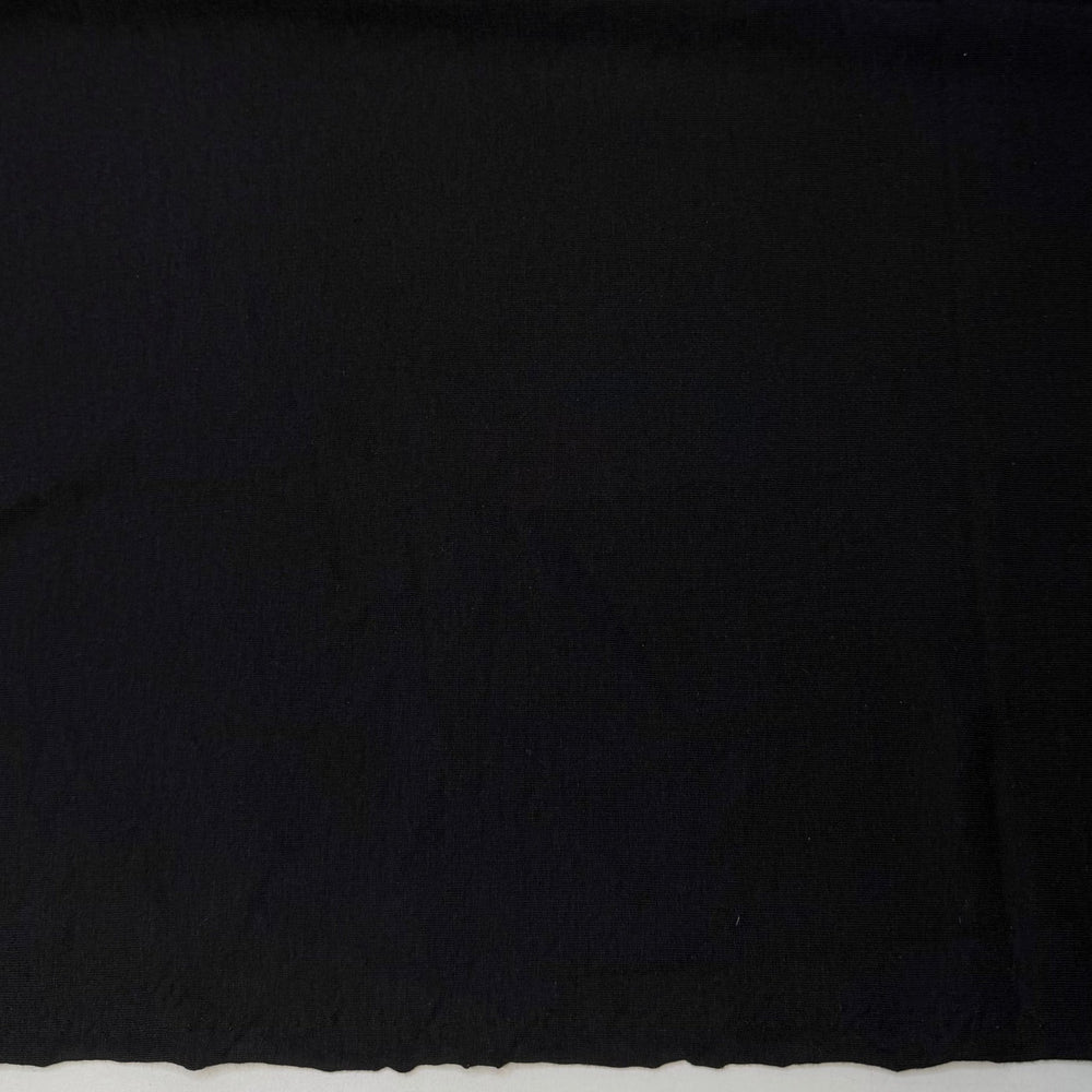 Foxtail Fern - French Terry Bamboo Blend Knit - Black - 3.25M Bundle - True Deadstock fabric Fabric by private - Sustainable Textile | FABCYCLE