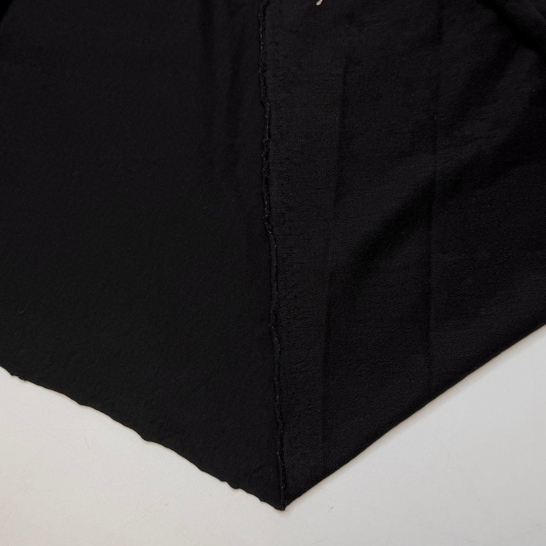 Foxtail Fern - French Terry Bamboo Blend Knit - Black - 3.25M Bundle - True Deadstock fabric Fabric by private - Sustainable Textile | FABCYCLE
