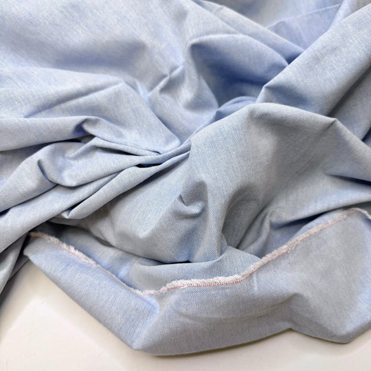 Fractions - Cotton Blend Woven - Light Blue - 4M Bundle - True Deadstock fabric Fabric by private - Sustainable Textile | FABCYCLE