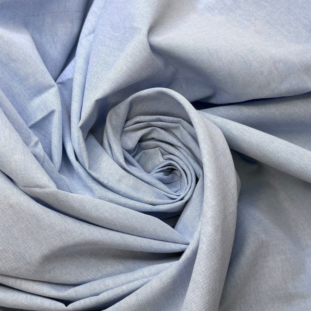 Fractions - Cotton Blend Woven - Light Blue - 4M Bundle - True Deadstock fabric Fabric by private - Sustainable Textile | FABCYCLE