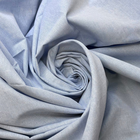 Fractions - Cotton Blend Woven - Light Blue - 4M Bundle - True Deadstock fabric Fabric by private - Sustainable Textile | FABCYCLE