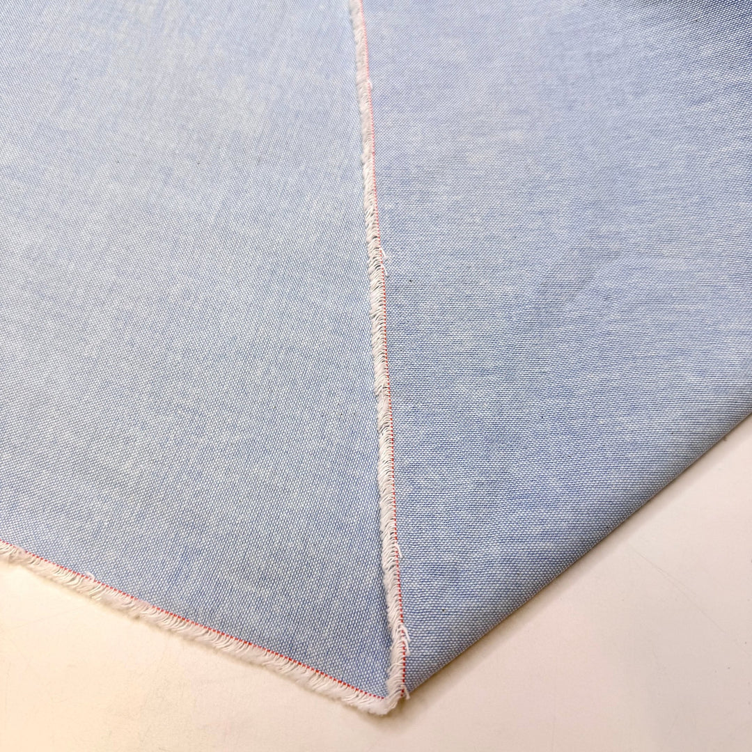Fractions - Cotton Blend Woven - Light Blue - 4M Bundle - True Deadstock fabric Fabric by private - Sustainable Textile | FABCYCLE