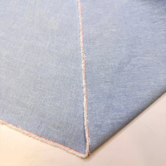 Fractions - Cotton Blend Woven - Light Blue - 4M Bundle - True Deadstock fabric Fabric by private - Sustainable Textile | FABCYCLE