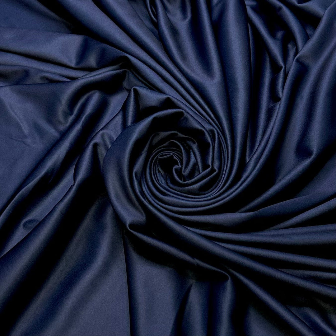 Free Diving - Chitosante Poly Knit - Navy - 2.65M Bundle - True Deadstock fabric Fabric by private - Sustainable Textile | FABCYCLE