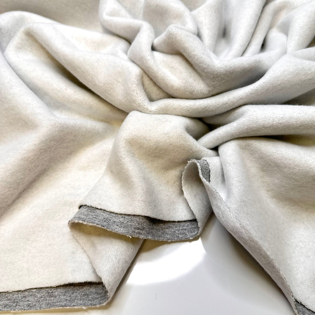 Freezer Burn - Tubular Jersey Fleece Poly/Cotton Knit - Grey - Bundles - True Deadstock fabric Fabric by private - Sustainable Textile | FABCYCLE