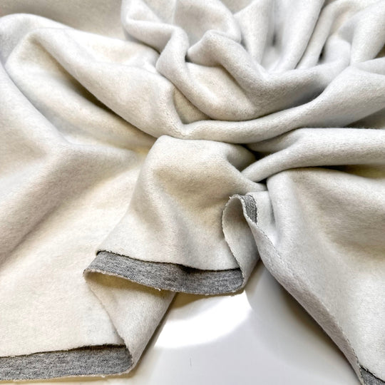 Freezer Burn - Tubular Jersey Fleece Poly/Cotton Knit - Grey - Bundles - True Deadstock fabric Fabric by private - Sustainable Textile | FABCYCLE