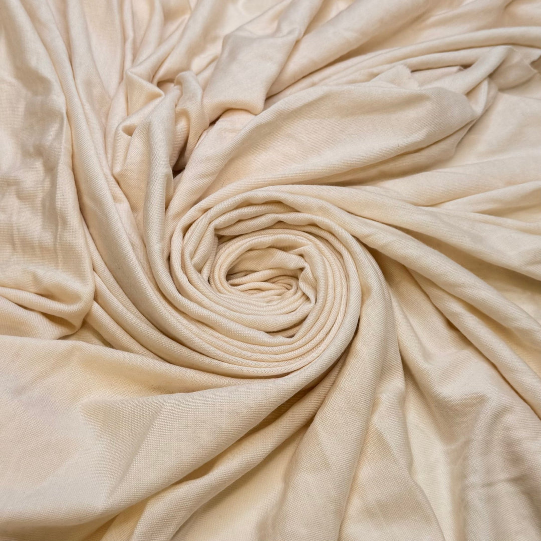 Fresh Ingredients - Jersey Wool Knit - Dark Cream - 1.4M Bundle - True Deadstock fabric Fabric by private - Sustainable Textile | FABCYCLE