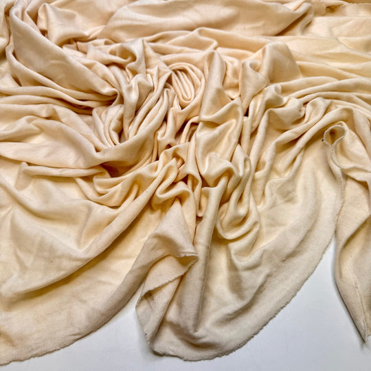 Fresh Ingredients - Jersey Wool Knit - Dark Cream - 1.4M Bundle - True Deadstock fabric Fabric by private - Sustainable Textile | FABCYCLE