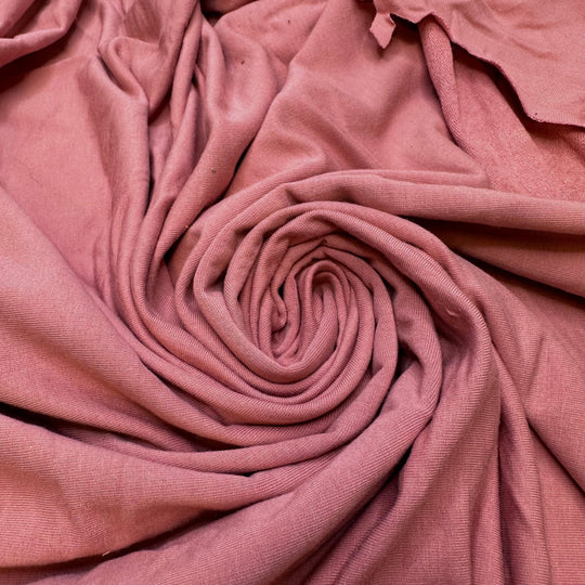 Fresh Pastries - French Terry Cotton/Bamboo Knit - Pink - 0.8M Bundle - True Deadstock fabric Fabric by private - Sustainable Textile | FABCYCLE
