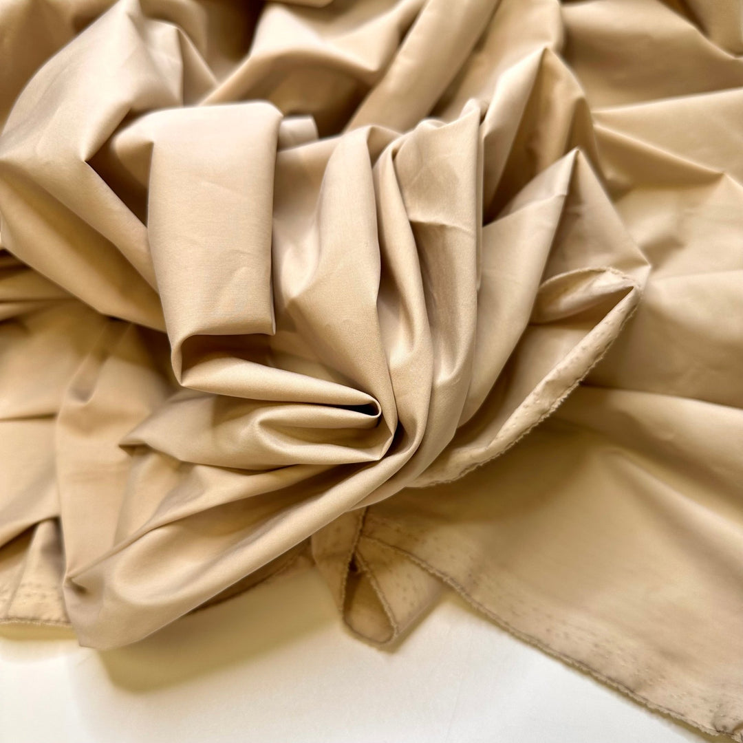 Freshly Ironed Khakis - Poly/Nylon Woven - Light Beige - Bundles - True Deadstock fabric Fabric by private - Sustainable Textile | FABCYCLE