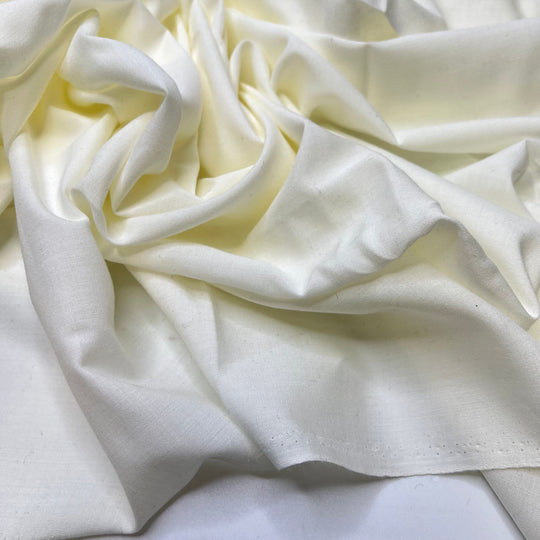 Freshly Pressed For Work - Poly/Cotton Woven - Cream - 2M Bundle - True Deadstock fabric Fabric by private - Sustainable Textile | FABCYCLE