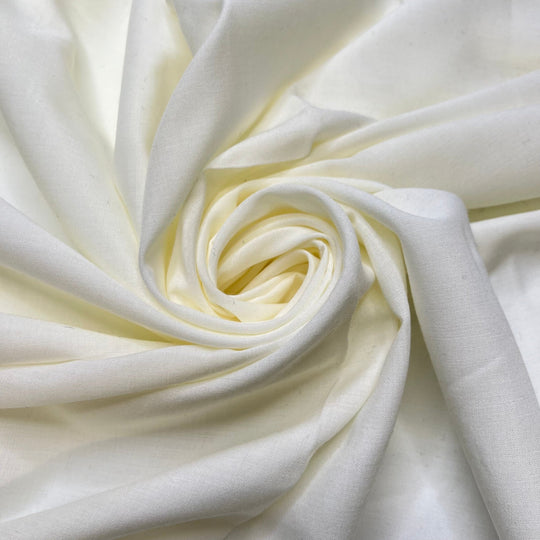 Freshly Pressed For Work - Poly/Cotton Woven - Cream - 2M Bundle - True Deadstock fabric Fabric by private - Sustainable Textile | FABCYCLE