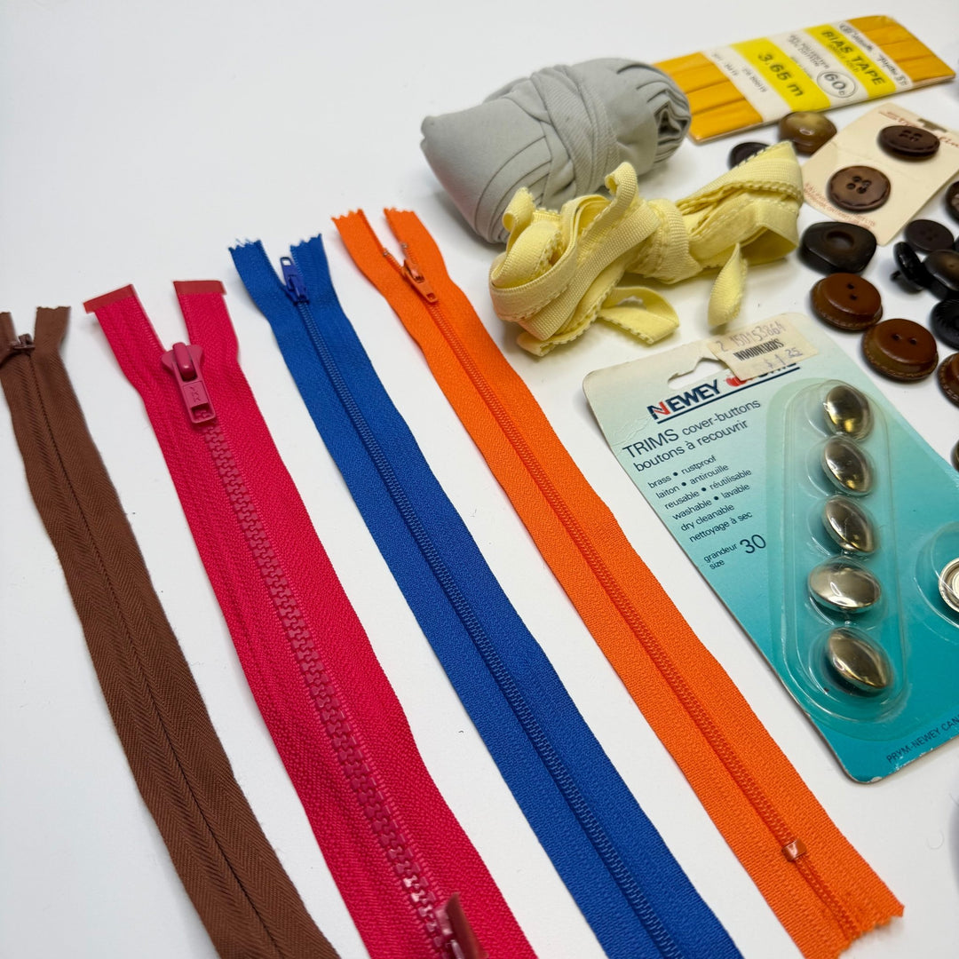 Friendly Reminders - Supplies Grab Bag - Multi - Pack - True Deadstock supplies Fabric by private - Sustainable Textile | FABCYCLE