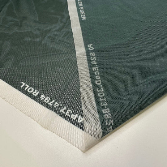Frisbee Golf - Mesh Poly/Spandex Knit - Dark Green - 2M Bundle - True Deadstock fabric Fabric by private - Sustainable Textile | FABCYCLE