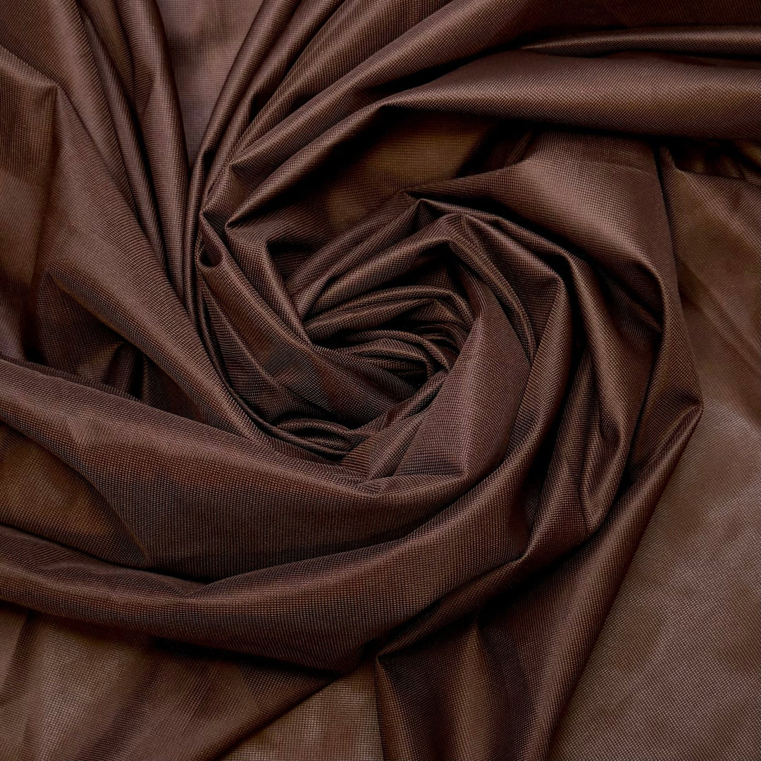 From My Vintage Collection - Vintage Interlock Polyester Blend Knit - Brown - 3.8M Bundle - True Deadstock fabric Fabric by private - Sustainable Textile | FABCYCLE