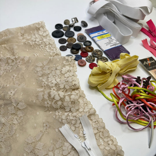 From Nanna - Supplies Grab Bag - Multi - Pack - True Deadstock supplies Fabric by private - Sustainable Textile | FABCYCLE