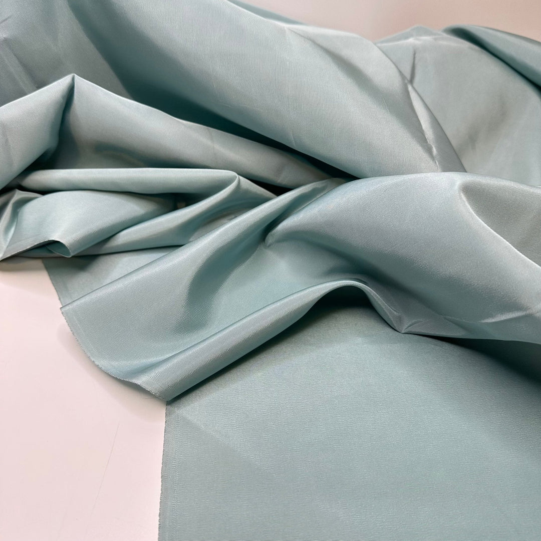 Frosty Glass Wear - Taffeta Rib Weave Poly Woven - Light Blue - 1M Bundle - True Deadstock fabric Fabric by private - Sustainable Textile | FABCYCLE