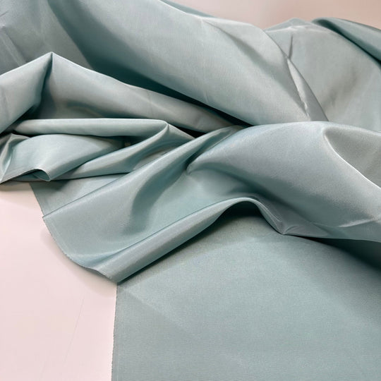 Frosty Glass Wear - Taffeta Rib Weave Poly Woven - Light Blue - 1M Bundle - True Deadstock fabric Fabric by private - Sustainable Textile | FABCYCLE
