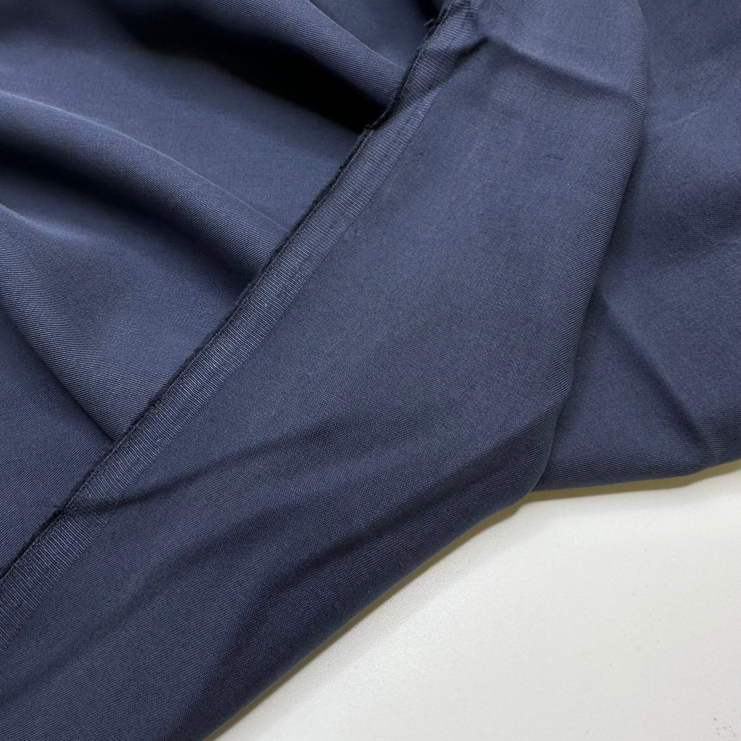 Frozen Mountain Pond - Tencel Woven - Light Navy - Bundles - True Deadstock fabric Fabric by private - Sustainable Textile | FABCYCLE