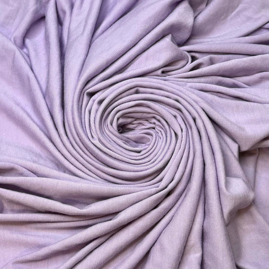 Fruit Falls From Trees - Jersey Wool Blend Knit - Light Purple - 1M Bundle - True Deadstock fabric Fabric by private - Sustainable Textile | FABCYCLE