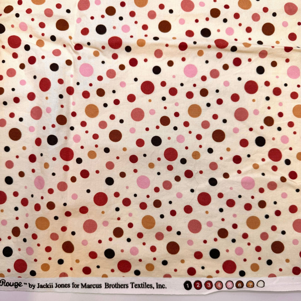 Fruitcake - Cotton Woven - Cream Multi Polka Dots - 1.9M Bundle - True Deadstock fabric Fabric by private - Sustainable Textile | FABCYCLE