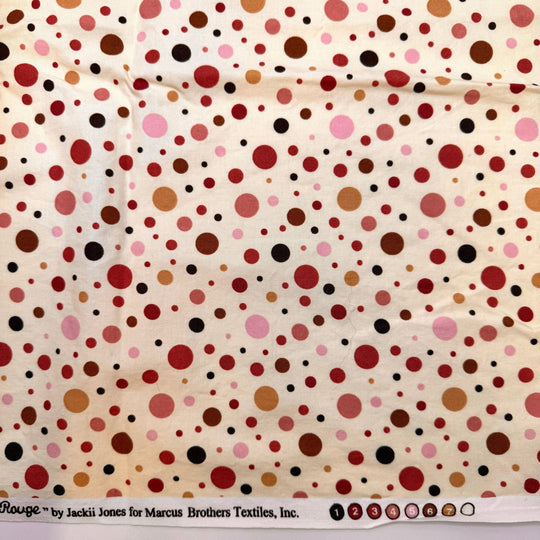 Fruitcake - Cotton Woven - Cream Multi Polka Dots - 1.9M Bundle - True Deadstock fabric Fabric by private - Sustainable Textile | FABCYCLE