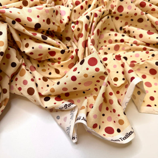 Fruitcake - Cotton Woven - Cream Multi Polka Dots - 1.9M Bundle - True Deadstock fabric Fabric by private - Sustainable Textile | FABCYCLE