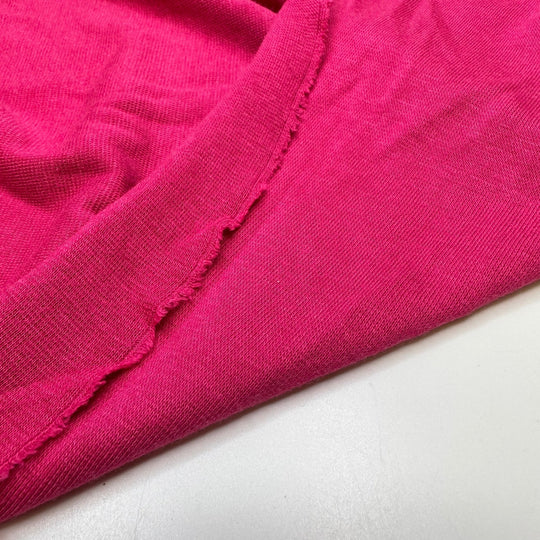 Full Flamingo - Rib Knit Bamboo/Cotton Knit - Pink - 1.9M Bundle - True Deadstock fabric Fabric by private - Sustainable Textile | FABCYCLE